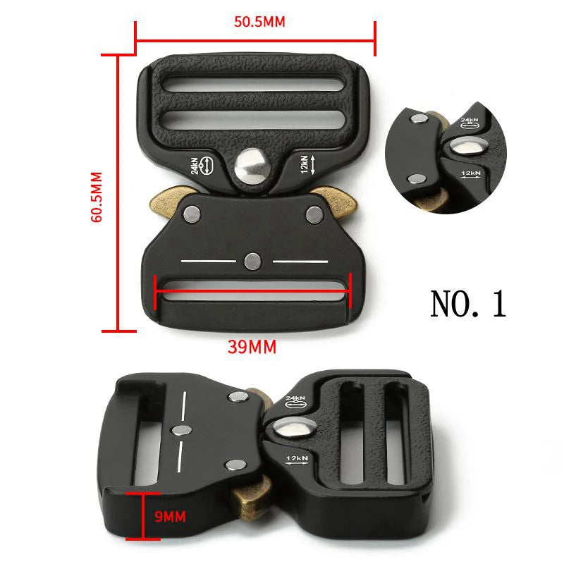 Belts For Men Tactical Belt Nylon Belt Metal Buckle Webbing Outdoor Training Hunting Black Red Stripes Mens Belts