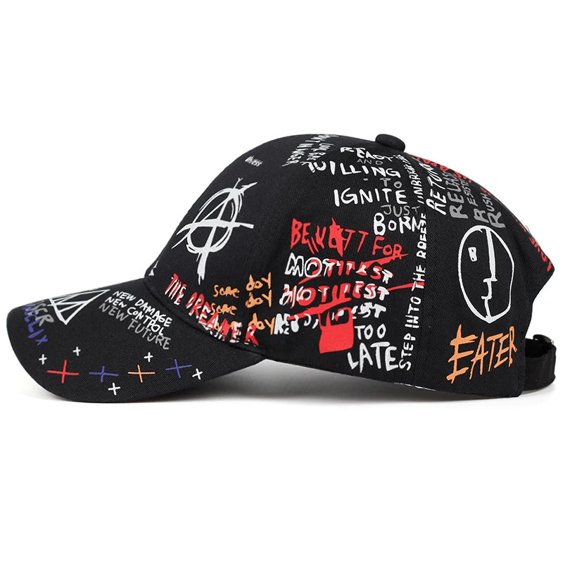 Graffiti Print Baseball Cap – My Wear Edition