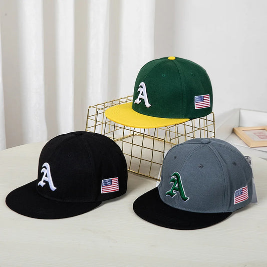 Mens Amercian Flat Top Baseball Cap