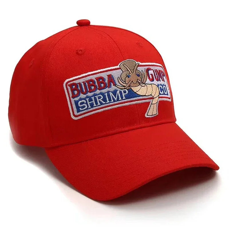 Fashion Design hat 1994 BUBBA GUMP SHRIMP Baseball cap men women Sport hats Summer Cap Embroidered casual Hat Forrest Gump caps