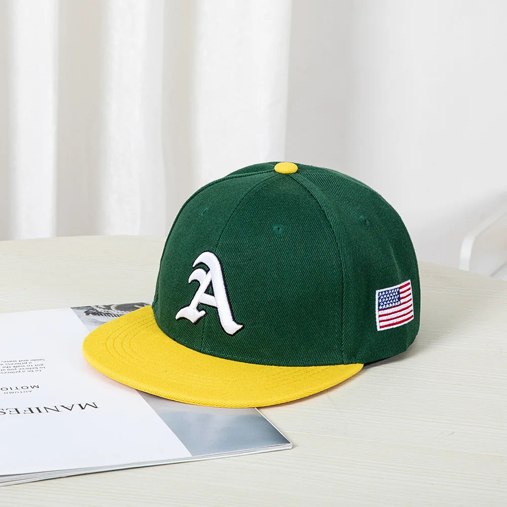 Mens Amercian Flat Top Baseball Cap