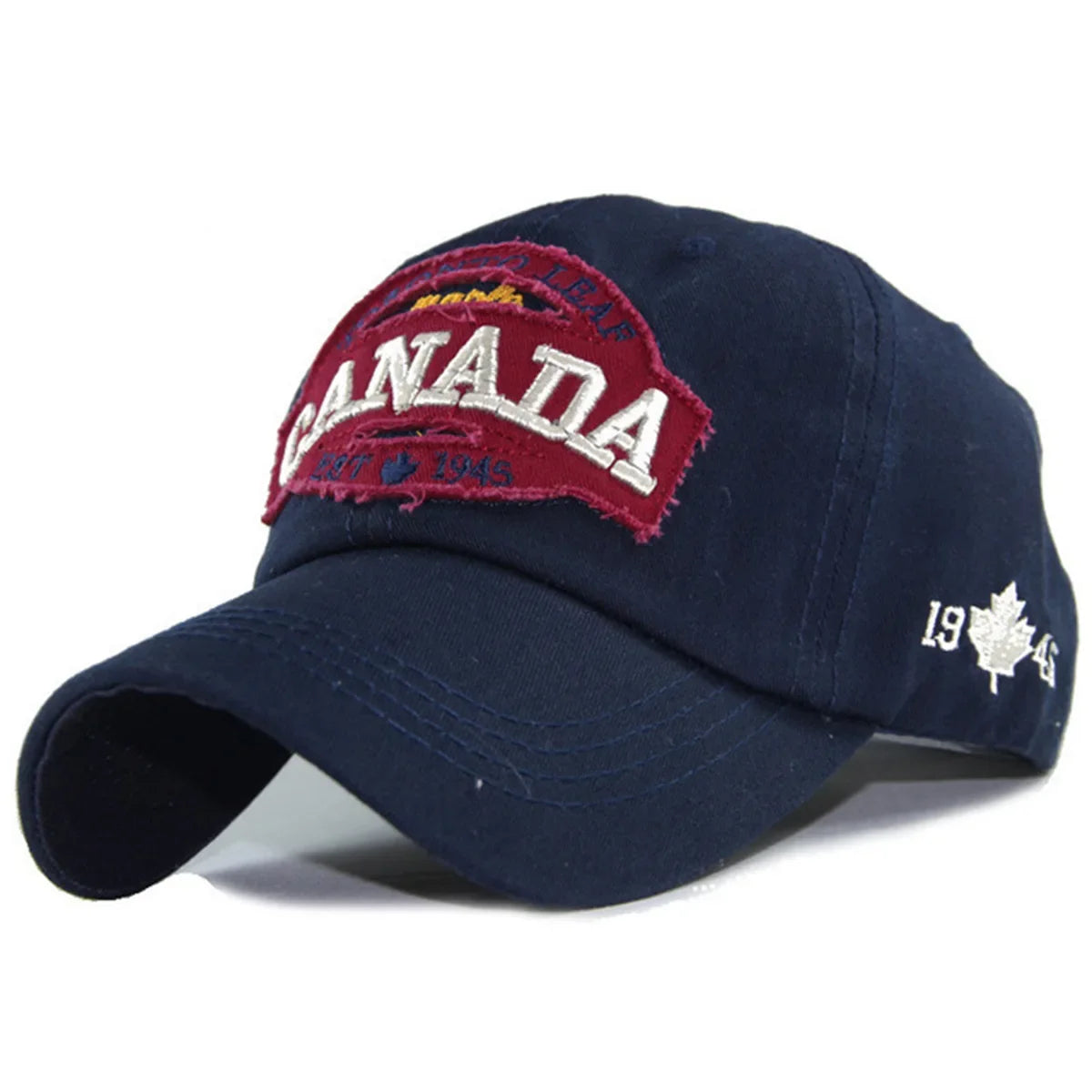 Hip Hop Cap Canada Embroidered Lettering Washed Cotton -  My Wear
