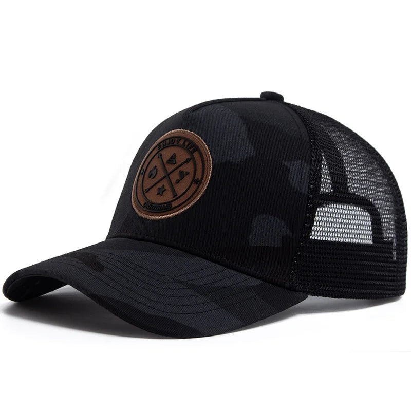 ENJOY LIFE Mesh Snapback Cap – Summer - Ready Style with Breathable Comfort - My Wear Clothing Co