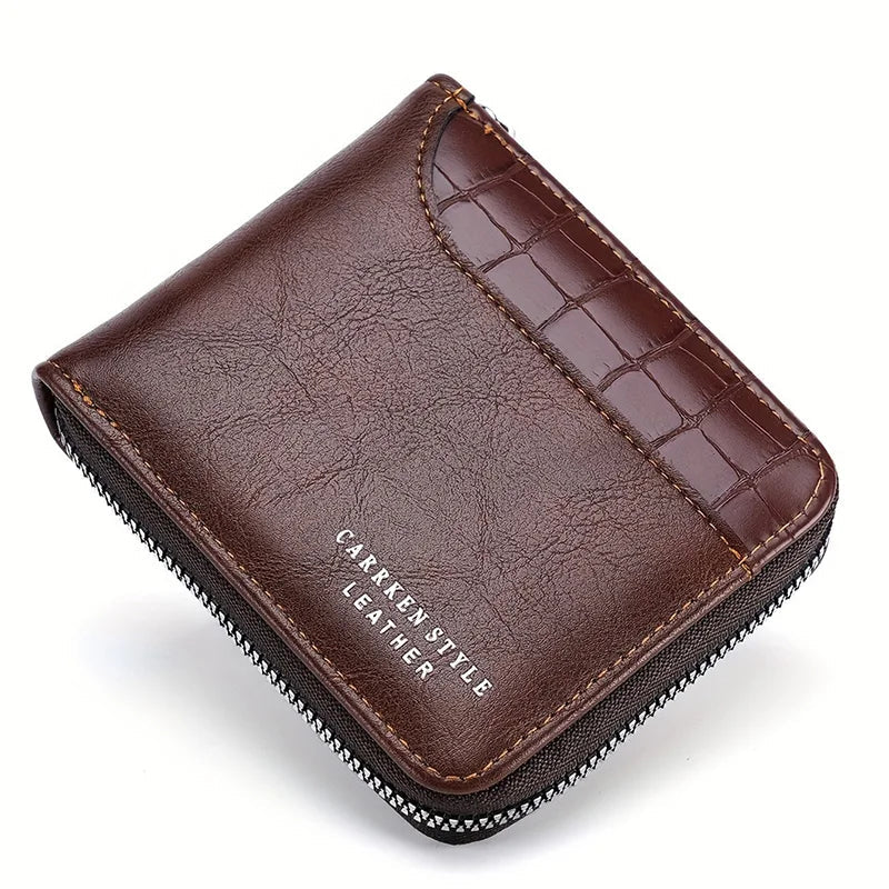 Luxury PU Leather Wallet – Zipped, Secure, Built for the Everyday - My Wear Clothing Co