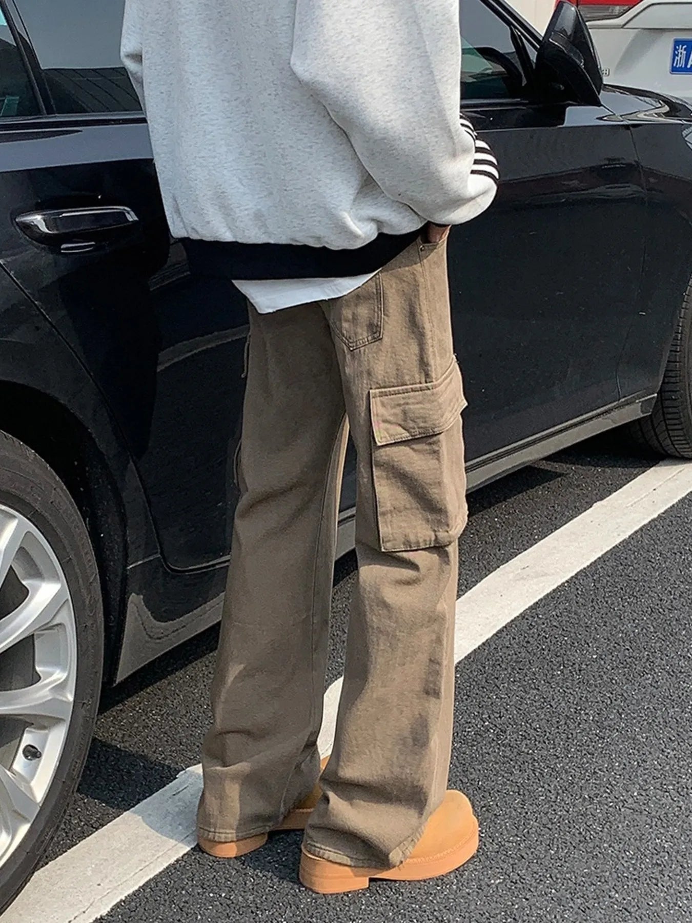 Men’s Brown Loose Fit Cargo Pants – Multi - Pocket, Size Inclusive (S–3XL) - My Wear Clothing Co