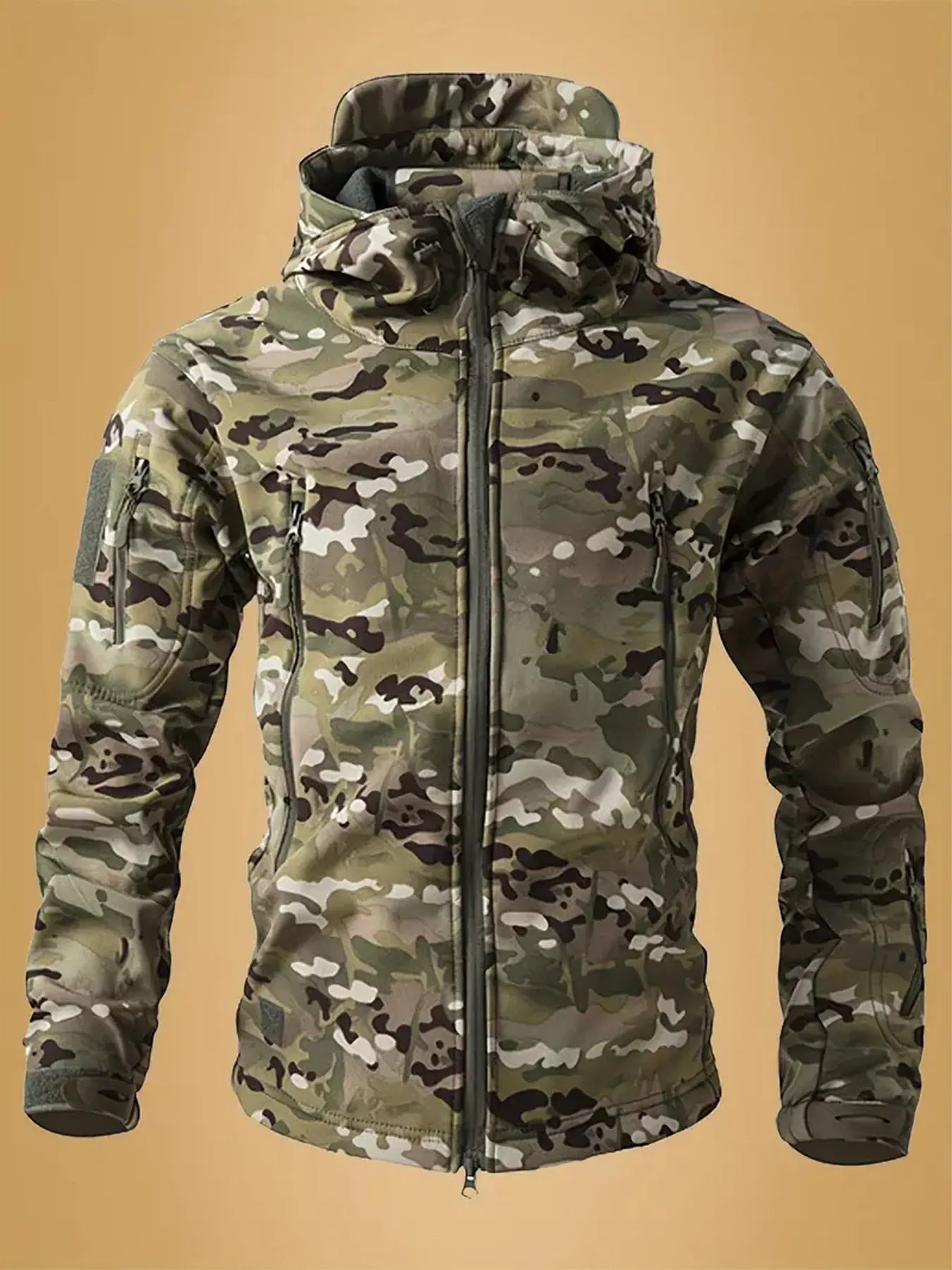 Men's Camouflage Zip Up Hooded Jacket - My Wear Clothing Co