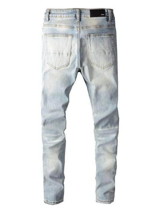 Men's Distressed Denim Jeans with Pockets – Rugged Style, Everyday Function - My Wear Clothing Co
