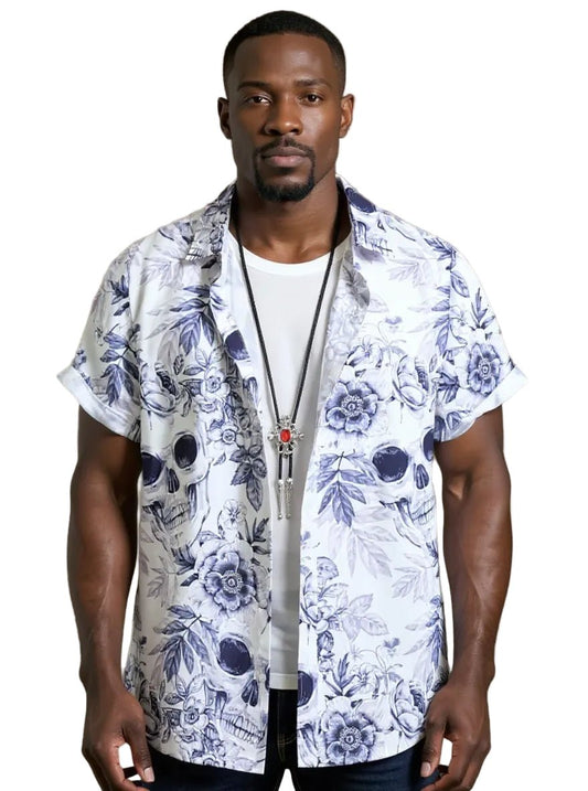 Men's Floral Printed Short Sleeve Shirt – Chill in Style - My Wear Clothing Co