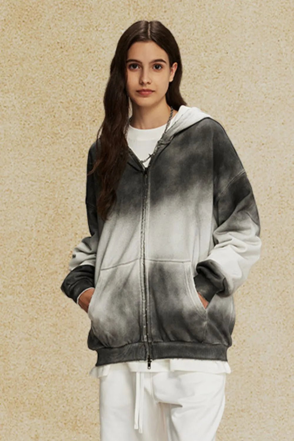 Men's Gradient Zip Up Hoodie - My Wear Clothing Co