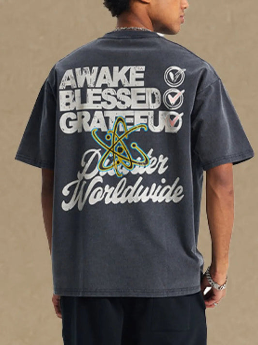 Men's Graphic Round Neck Half Sleeve T-Shirt - My Wear Clothing Co