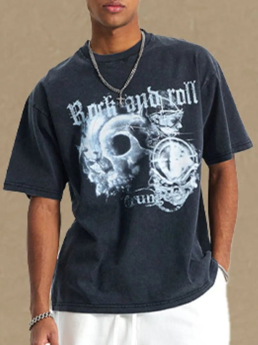 Men's Graphic Round Neck Half Sleeve T-Shirt - My Wear Clothing Co