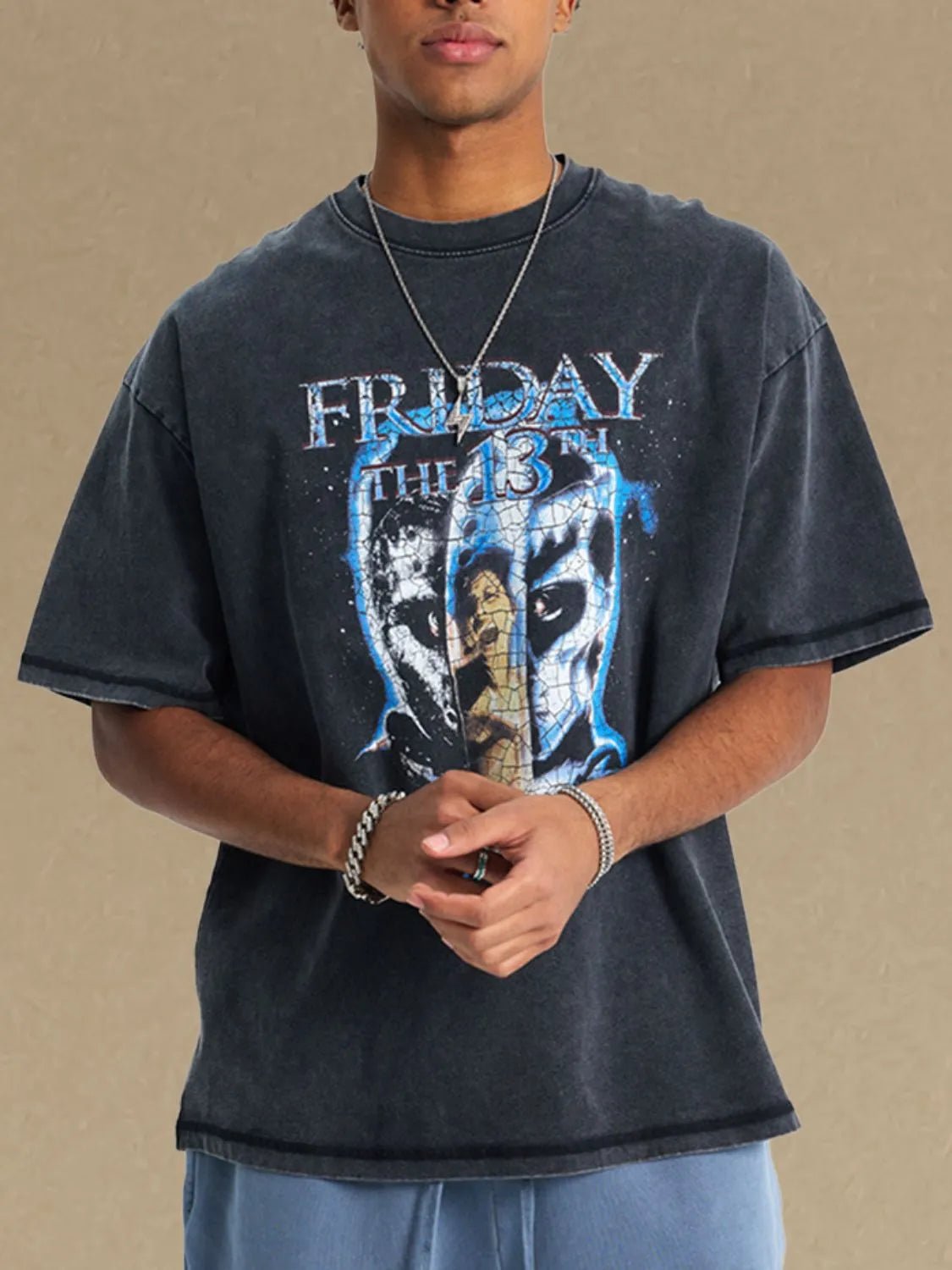 Men's Graphic Round Neck Half Sleeve T-Shirt - My Wear Clothing Co