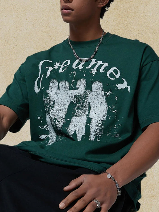 Men's Graphic Round Neck Half Sleeve T-Shirt - My Wear Clothing Co