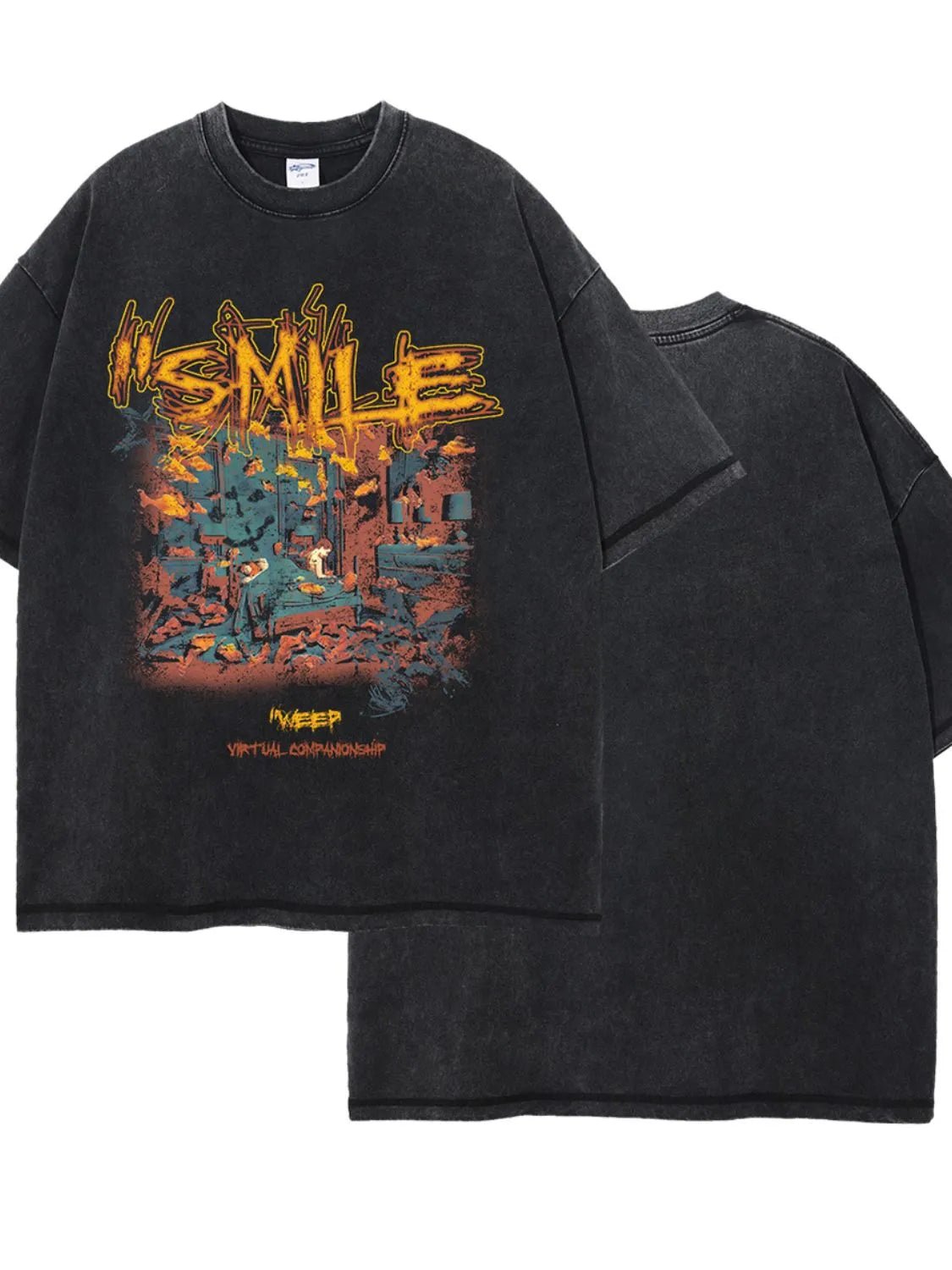 Men's Graphic Round Neck Half Sleeve T-Shirt - My Wear Clothing Co