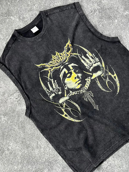 Men's Graphic Round Neck Tank - My Wear Clothing Co