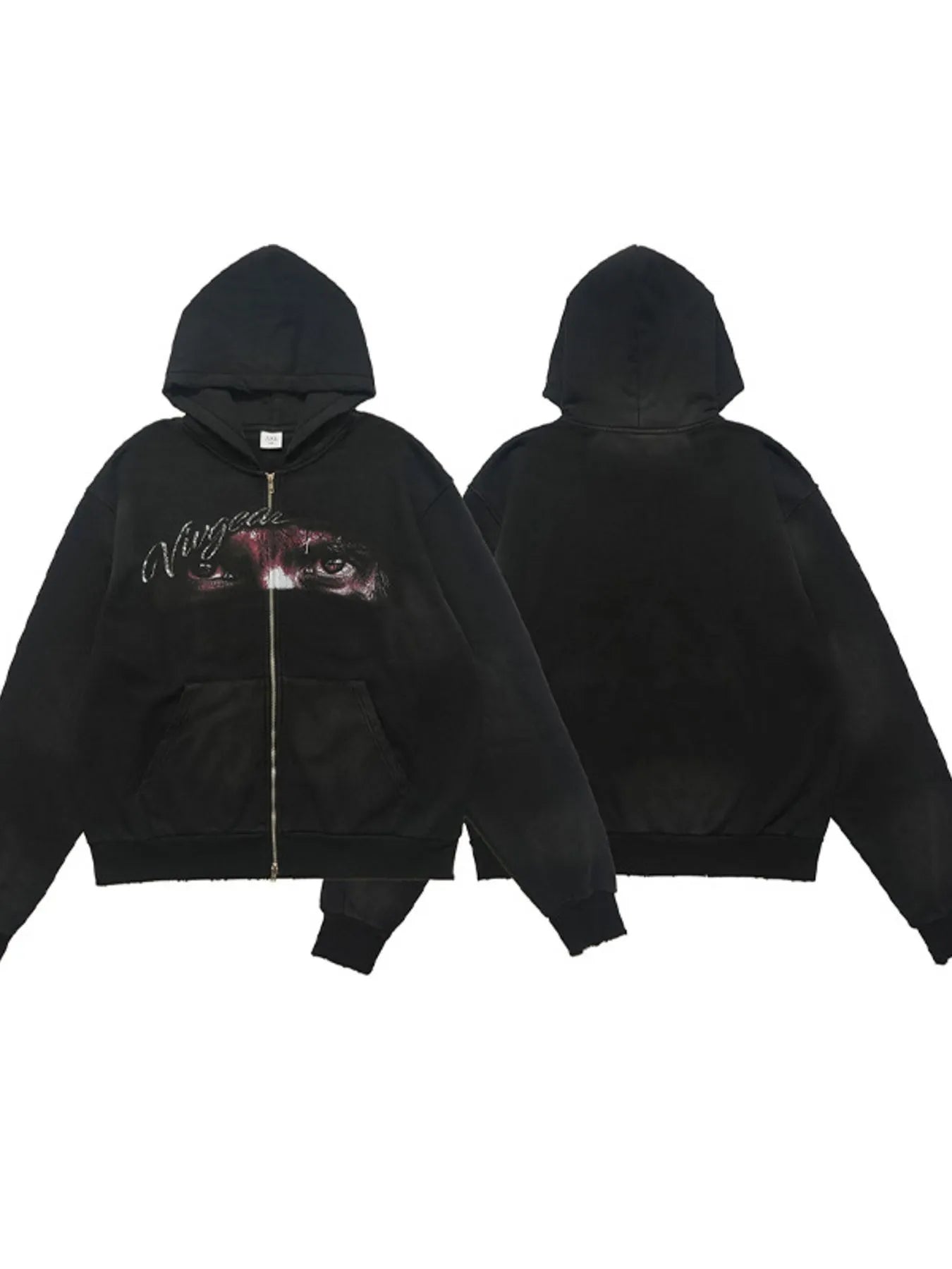Men's Graphic Zip - Up Hoodie with Pockets - My Wear Clothing Co