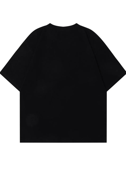 Men's Heart Graphic Round Neck Short Sleeve T-Shirt - My Wear Clothing Co