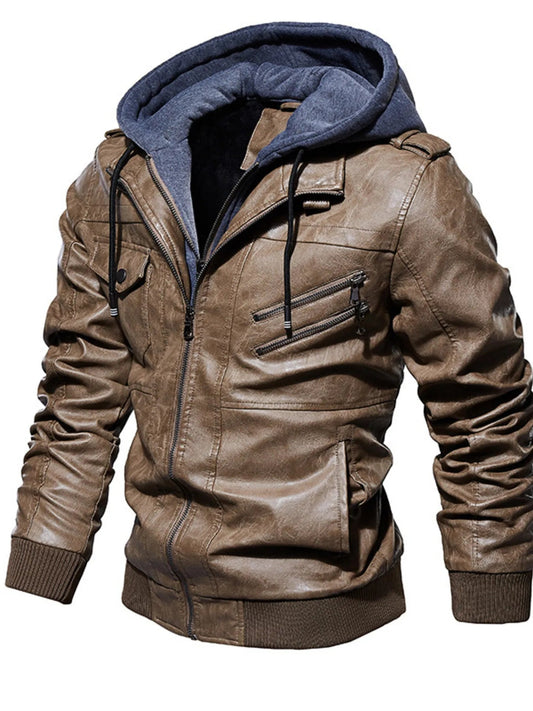 Men's Hooded Zip - Up Jacket (M–5XL) – Thick Comfort, Street - Ready Style - My Wear Clothing Co