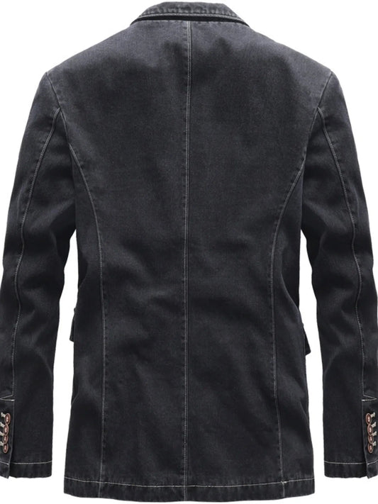 Men's Lapel Collar Blazer (S–4XL) – Classic Cut, Inclusive Fit - My Wear Clothing Co