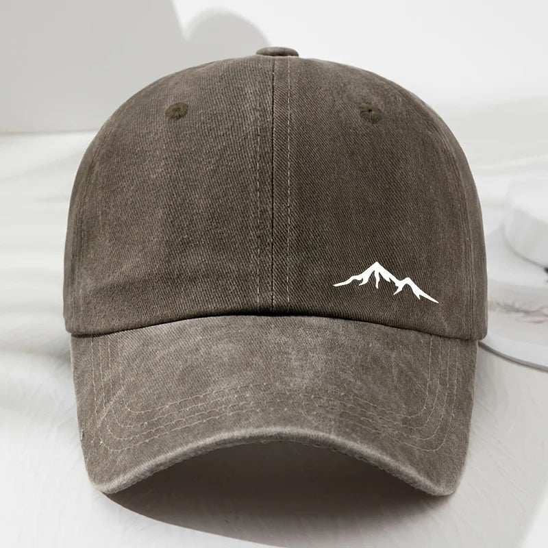 Men's Mountain Print Baseball Cap – Outdoor Style with All - Season Sun Protection - My Wear Clothing Co