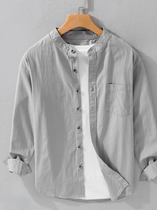Men's Plus Size Button Up Long Sleeve Shirt - My Wear Clothing Co