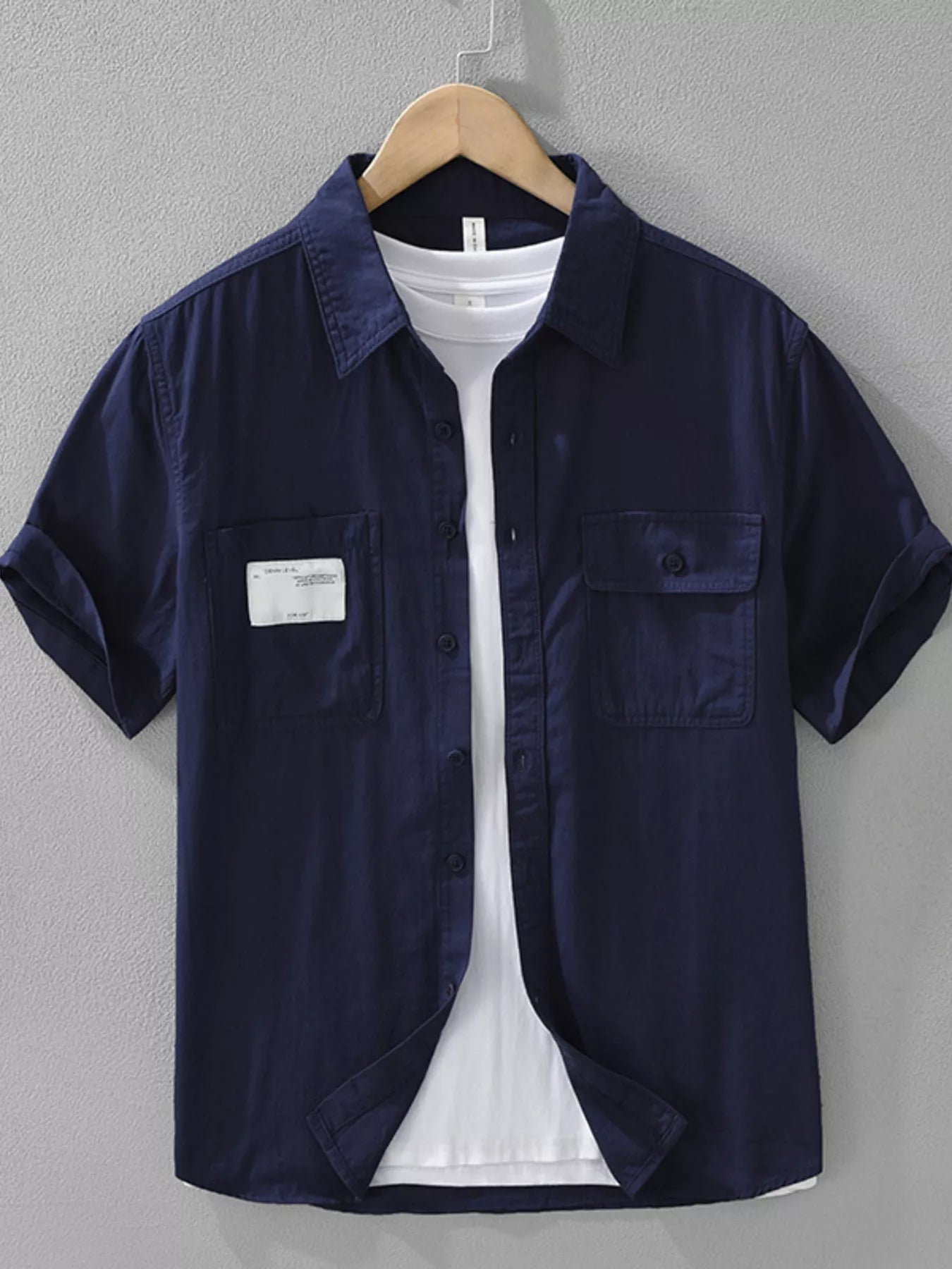 Men's Plus Size Button Up Short Sleeve Shirt - My Wear Clothing Co