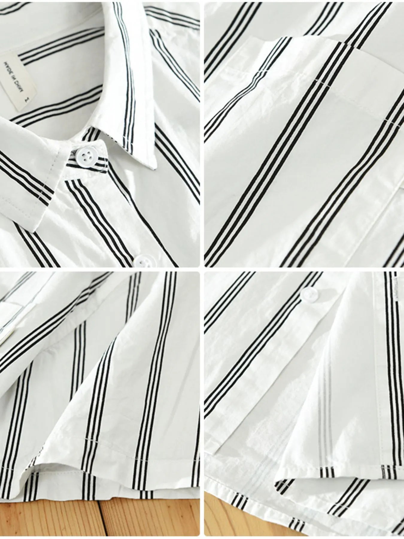 Men's Plus Size Classic Striped Short Sleeve Button - Up Shirt - My Wear Clothing Co