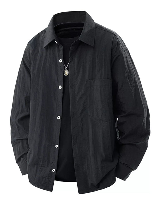 Men's Plus Size Lightweight Button - Down Shirt - My Wear Clothing Co