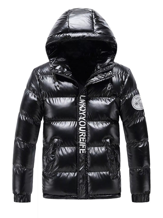 Men's Plus Size Padded Hooded Winter Coat - My Wear Clothing Co