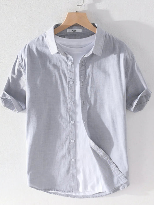 Men's Plus Size Short Sleeve Button - Up Shirt - My Wear Clothing Co