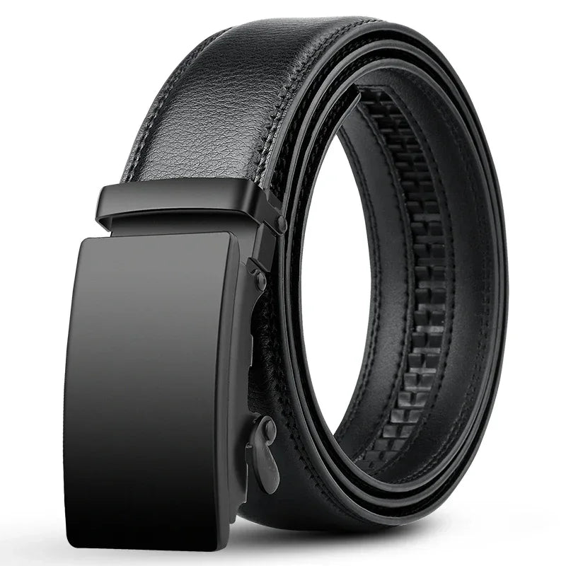 Men's PU Leather Belt with Automatic Buckle – Sleek & Stylish - My Wear Clothing Co