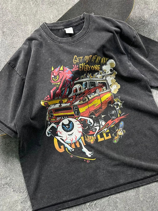 Men's Round Neck Half Sleeve Graphic T-Shirt - My Wear Clothing Co