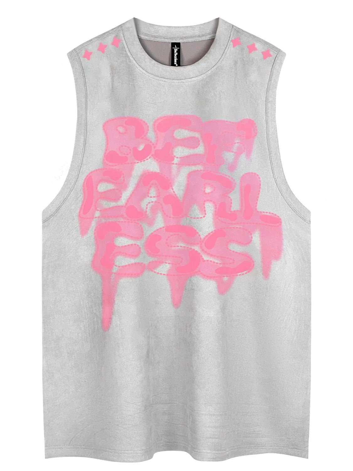 Men's Round Neck Letter Graphic Tank - My Wear Clothing Co