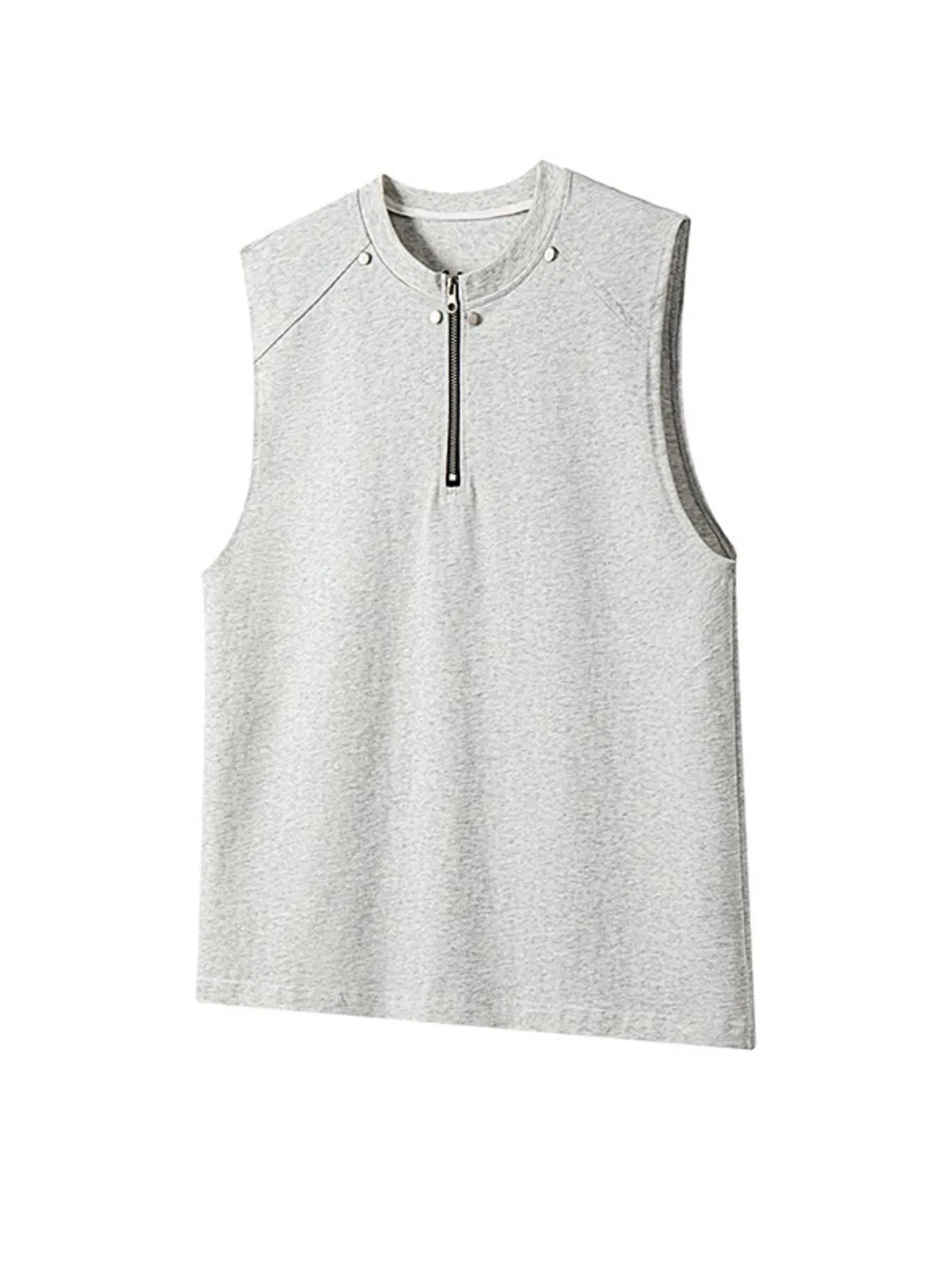 Men's Sleeveless Quarter - Zip Tank Top - My Wear Clothing Co