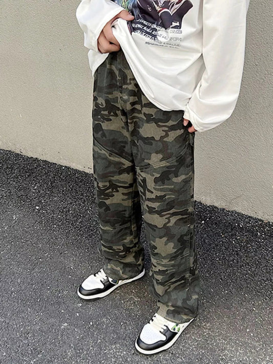 Street-Ready Comfort: My Wear’s Camouflage Loose Fit Jeans - My Wear Clothing Co