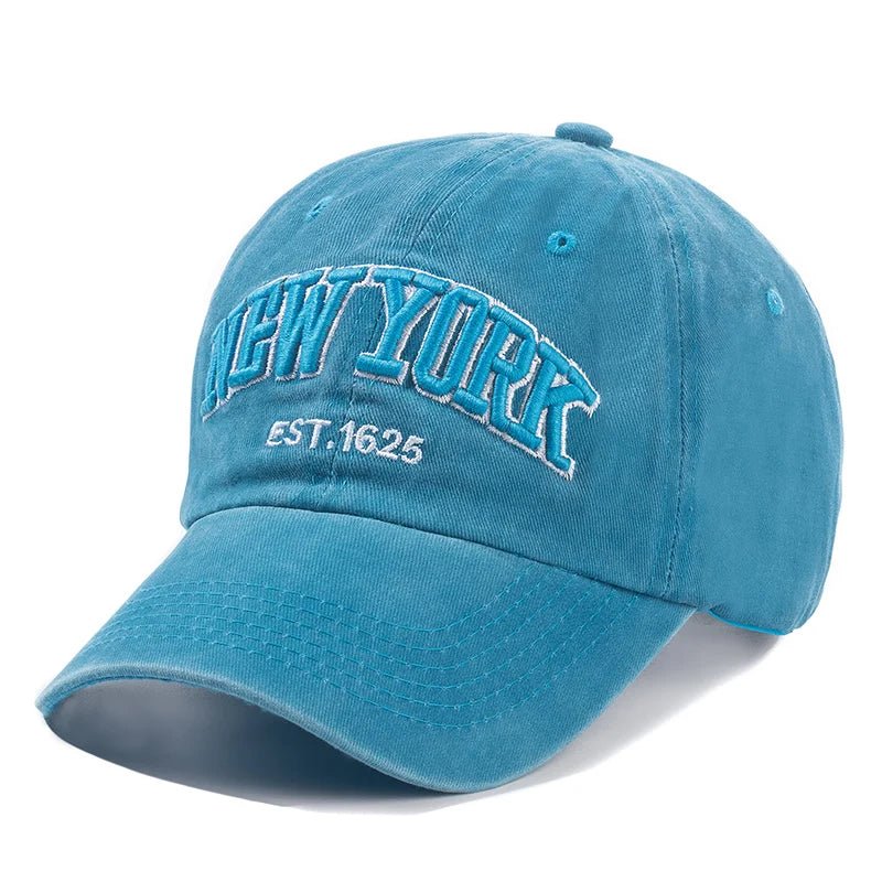 2025 NEWYORK Washed Cotton Baseball Cap for Men - My Wear Clothing Co
