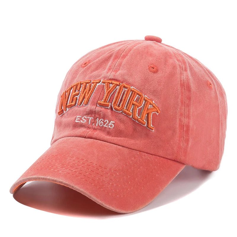2025 NEWYORK Washed Cotton Baseball Cap for Men - My Wear Clothing Co