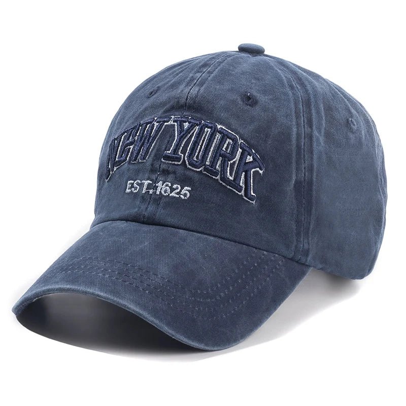 2025 NEWYORK Washed Cotton Baseball Cap for Men - My Wear Clothing Co