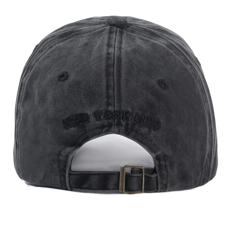 2025 NEWYORK Washed Cotton Baseball Cap for Men - My Wear Clothing Co
