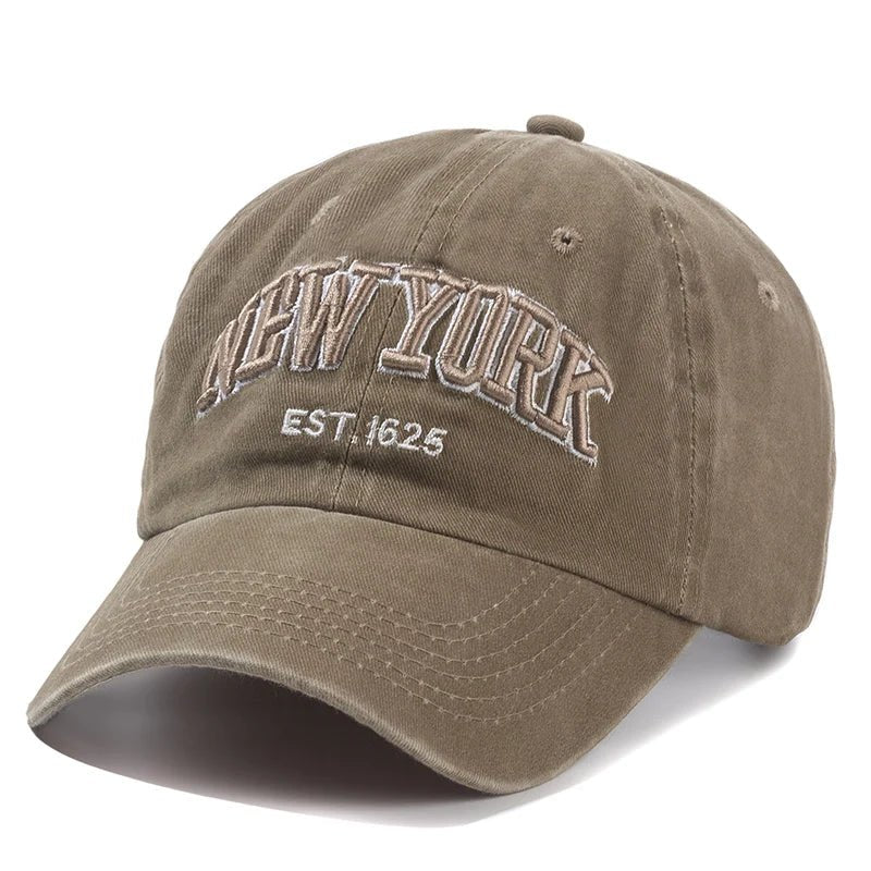 2025 NEWYORK Washed Cotton Baseball Cap for Men - My Wear Clothing Co