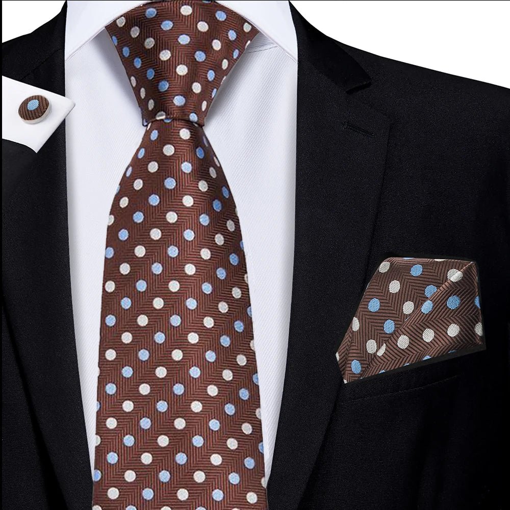 3PC Silk Wedding Tie Set – Italian - Designed, Street - Approved - My Wear Clothing Co