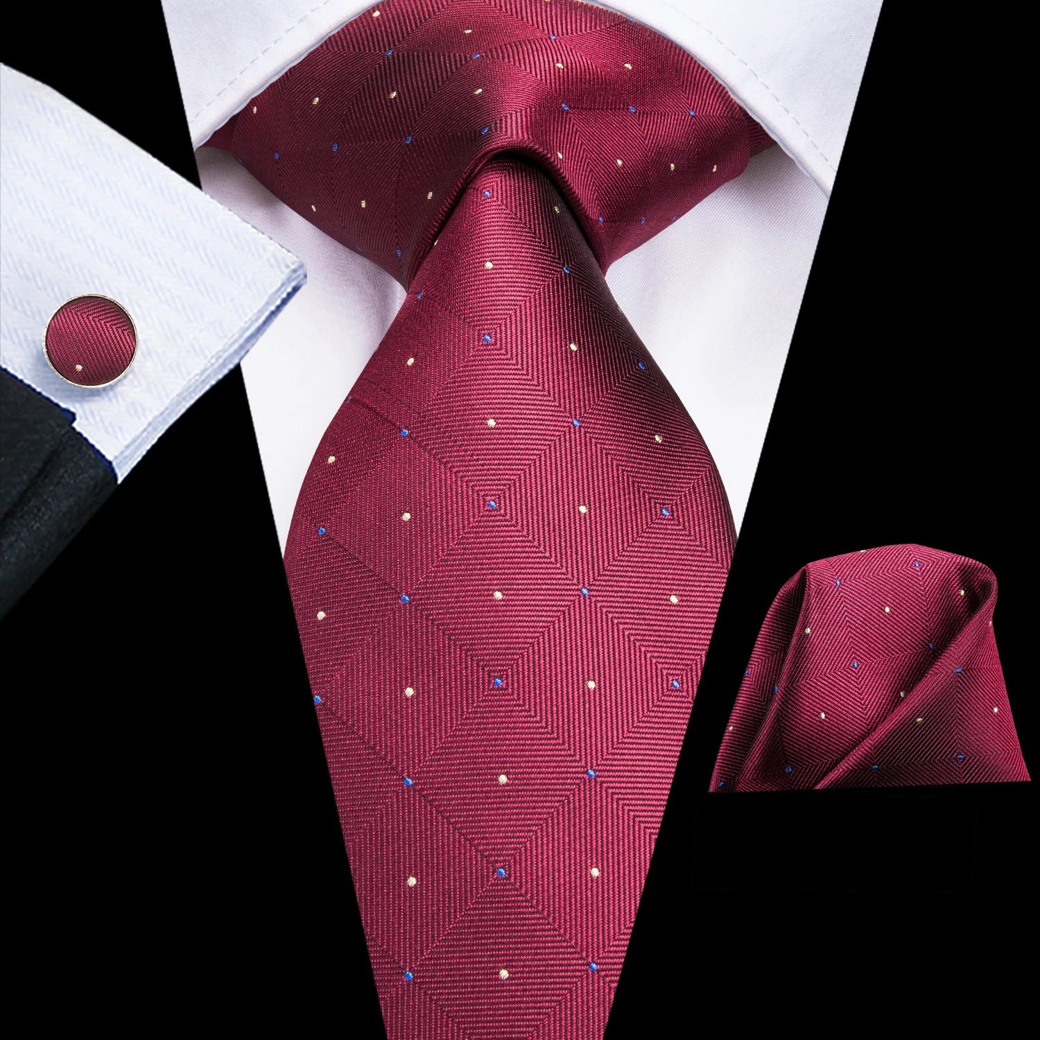 3PC Silk Wedding Tie Set – Italian - Designed, Street - Approved - My Wear Clothing Co