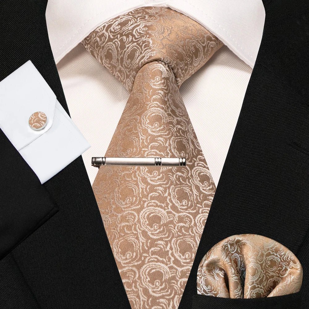 4 - Piece Silk Men's Tie Set – Perfect for Weddings or Just to Look Sharp - My Wear Clothing Co