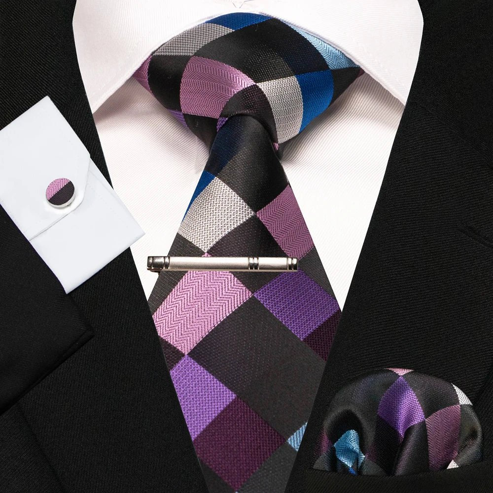 4 - Piece Silk Men's Tie Set – Perfect for Weddings or Just to Look Sharp - My Wear Clothing Co