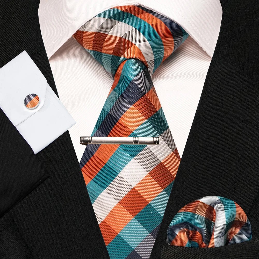 4 - Piece Silk Men's Tie Set – Perfect for Weddings or Just to Look Sharp - My Wear Clothing Co