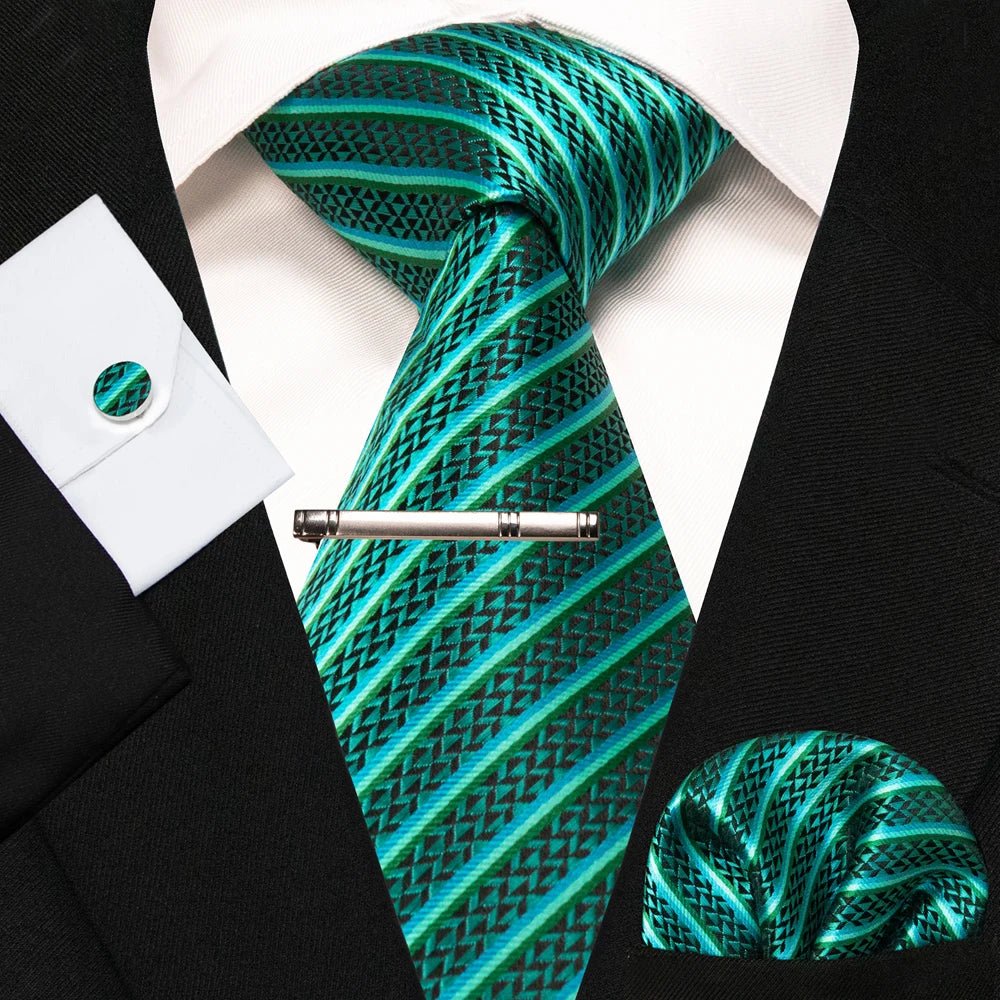 4 - Piece Silk Men's Tie Set – Perfect for Weddings or Just to Look Sharp - My Wear Clothing Co