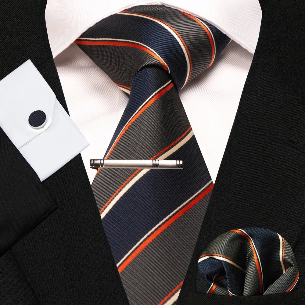 4 - Piece Silk Men's Tie Set – Perfect for Weddings or Just to Look Sharp - My Wear Clothing Co