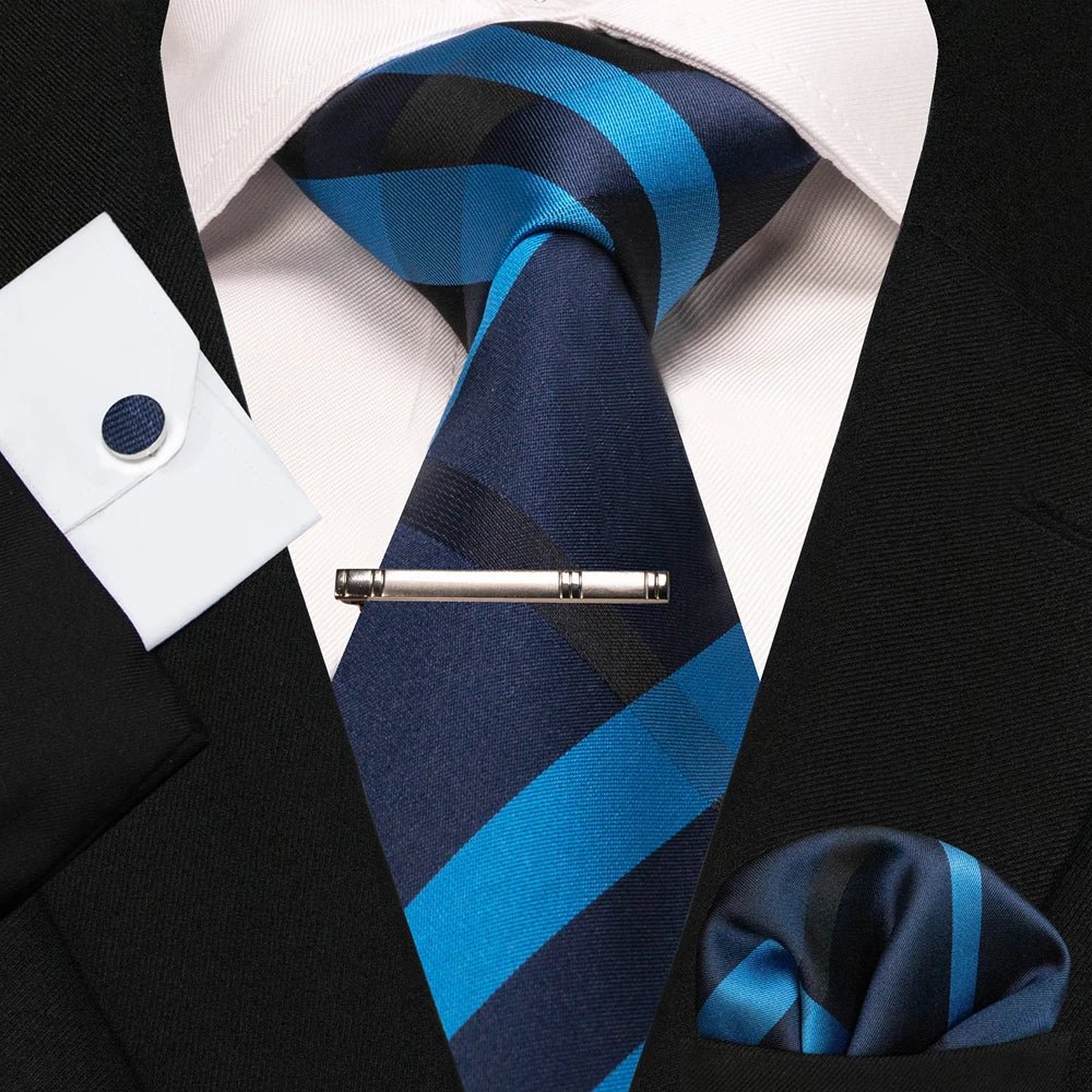 4 - Piece Silk Men's Tie Set – Perfect for Weddings or Just to Look Sharp - My Wear Clothing Co