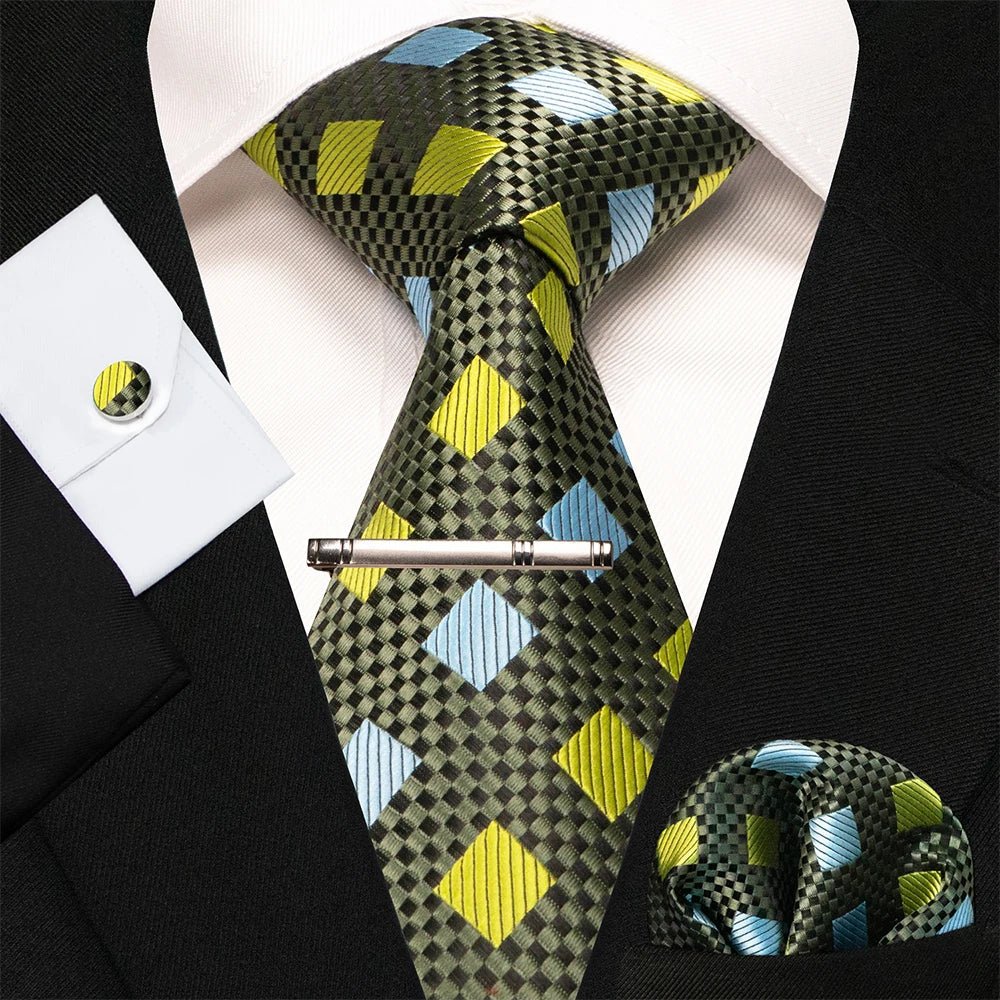 4 - Piece Silk Men's Tie Set – Perfect for Weddings or Just to Look Sharp - My Wear Clothing Co
