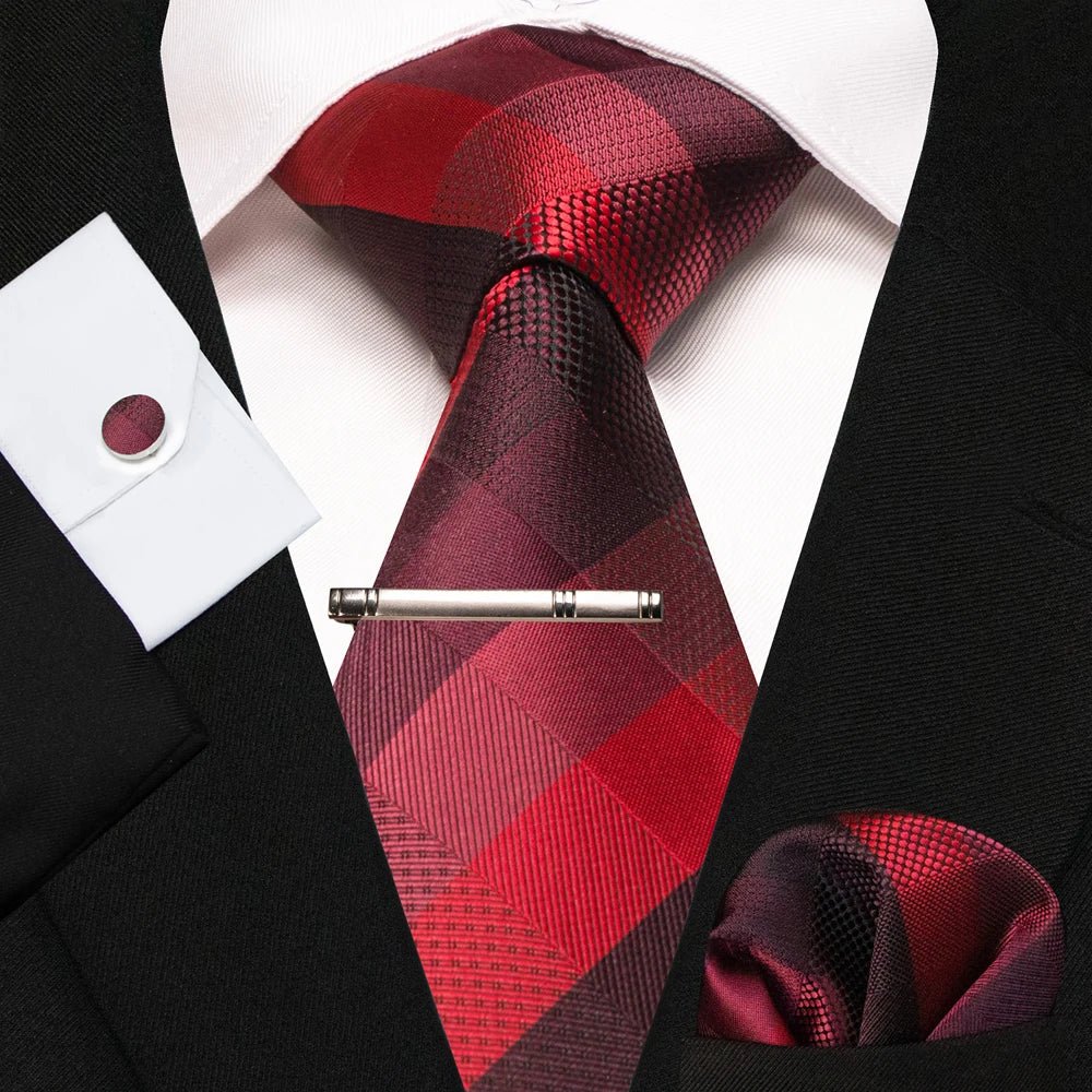 4 - Piece Silk Men's Tie Set – Perfect for Weddings or Just to Look Sharp - My Wear Clothing Co